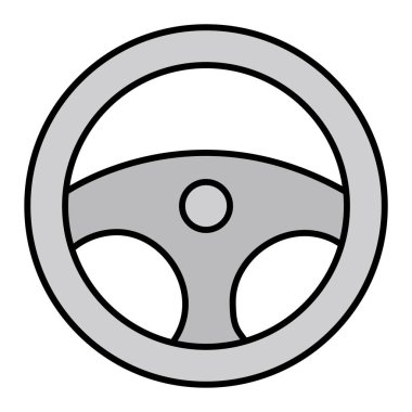 Direksiyon ikonu. özet çizimi