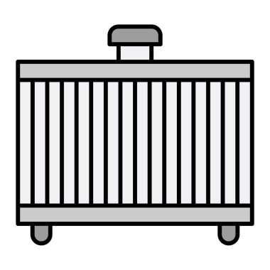 Radyatör. Web simgesi basit illüstrasyon