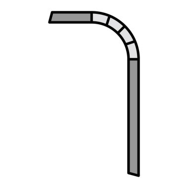 Bir saman simgesinin vektör illüstrasyonu