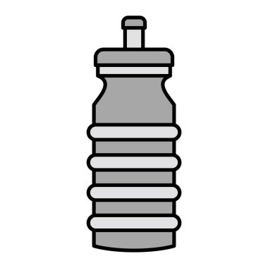 Bir şişe su ikonu. özet çizimi