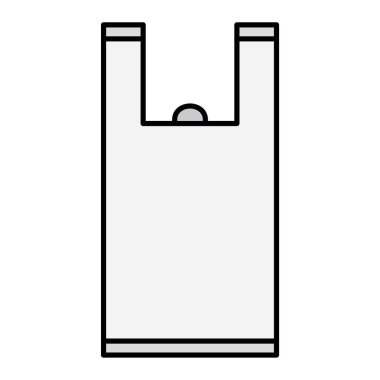 Bir torba simgesinin vektör illüstrasyonu