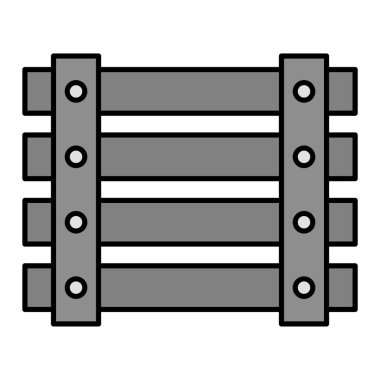 Sandık, basit tasarım, vektör illüstrasyonu 