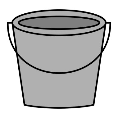 Kova ikonu. Web için basit illüstrasyon