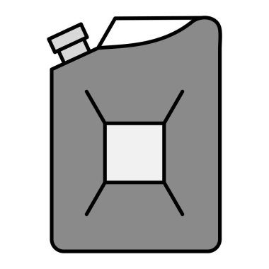 Yakıt kutusu simgesi, vektör tasarımı 