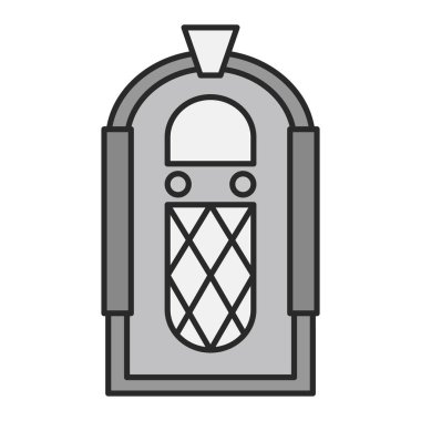 Juke Kutusu vektör resimleme simgesi 