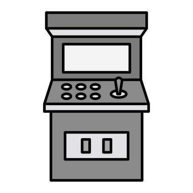 Arcade simgesinin vektör illüstrasyonu 