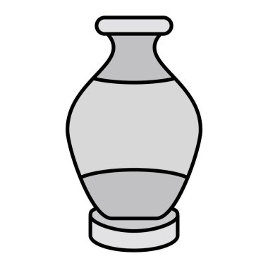 Vazo simgesinin vektör illüstrasyonu