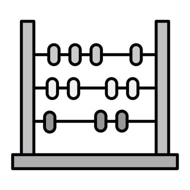 abacus ikon vektör illüstrasyonu