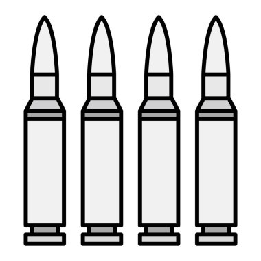 Beyaz arka planda izole edilmiş kurşun ikonu. vektör illüstrasyonu 