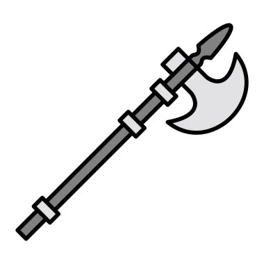 Halberd. Web simgesi basit illüstrasyon 