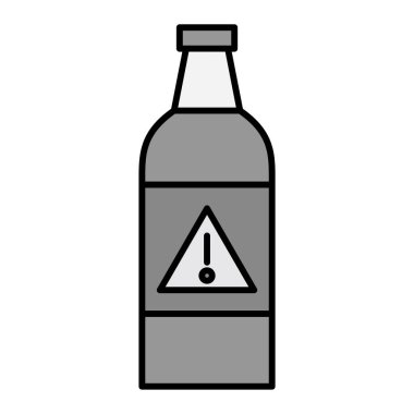 Zehirli Vektör Kabartma Simgesi Tasarımı