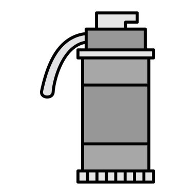 Duman Bombası ikon vektör illüstrasyon tasarımı
