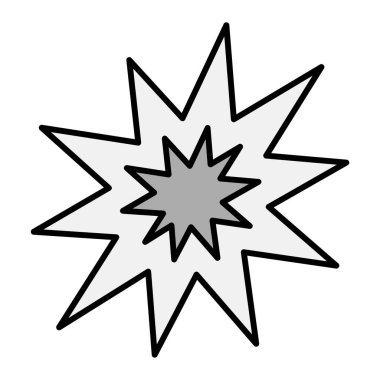 patlama simge vektör çizim 