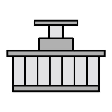 Mayın Bombası simgesi, vektör illüstrasyonu