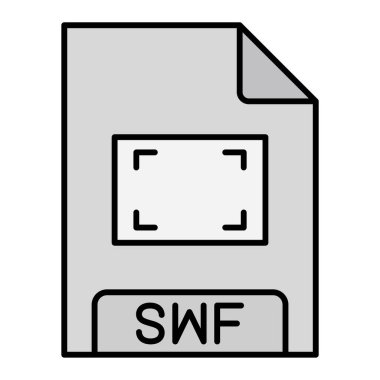 swf dosya biçimi vektör illüstrasyonu
