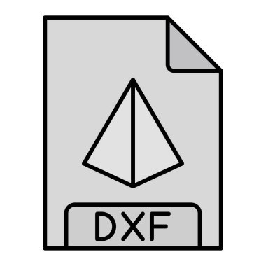 dxf dosya biçimi vektör illüstrasyonu