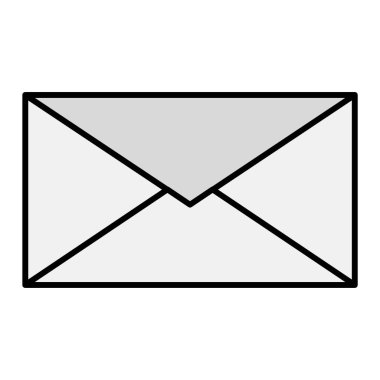 zarf e- posta simgesi vektör illüstrasyon grafik tasarımı