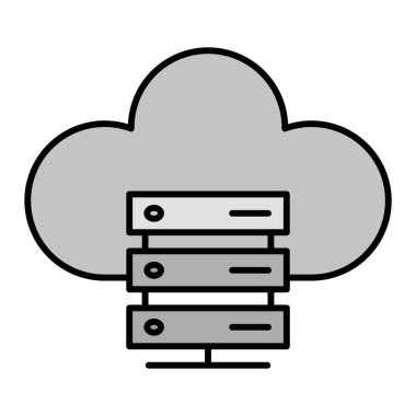 Sunucu simgesi vektör illüstrasyon tasarımı