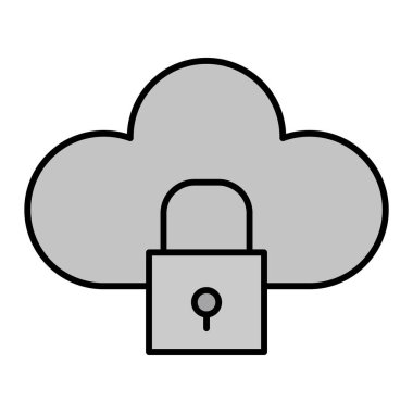 Bulut Kilitli vektör çizimi 