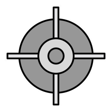 hedef simge vektör illüstrasyonu