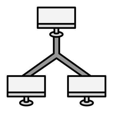Bağlantı simgesinin vektör illüstrasyonu