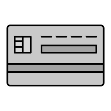 Kredi kartı ikonu vektör illüstrasyonu