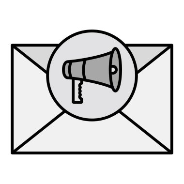 Seo ve teknoloji simgesinin vektör illüstrasyonu