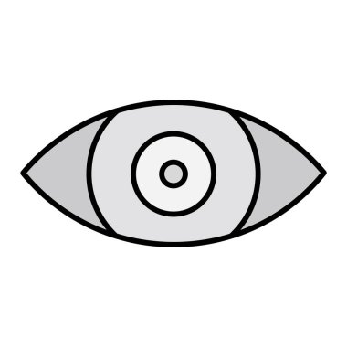 Göz simgesi vektör illüstrasyonu