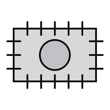 futbol ikonu vektör illüstrasyonu