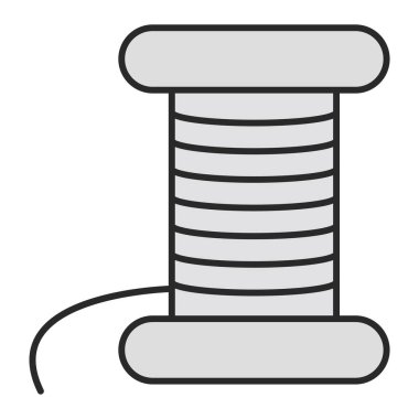 İp simgesi. özet iğne vektör sembolü gösterimi.