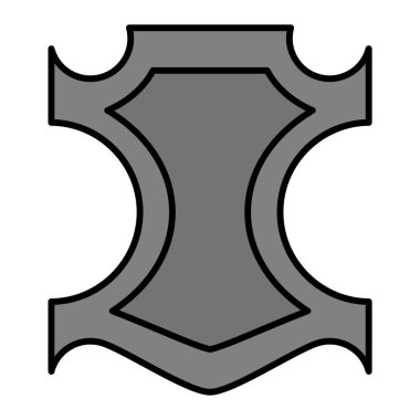 kalkan ikon vektör illüstrasyonu