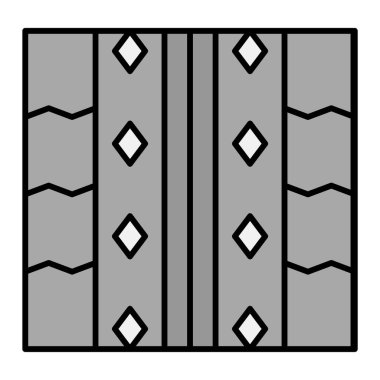 Modern b 'nin vektör illüstrasyonu kapı simgesinden yoksun