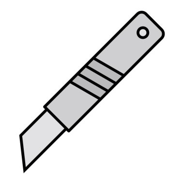 Bıçak ikonu. Beyaz arkaplanda izole edilmiş web tasarımı için basit mutfak araçları vektör simgeleri çizimi
