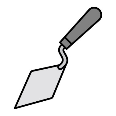 Trowel simge vektör illüstrasyonu