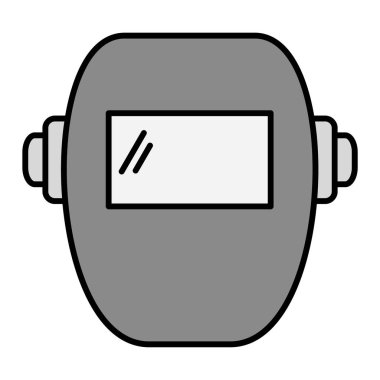 Bir karikatür mercek simgesinin vektör çizimi