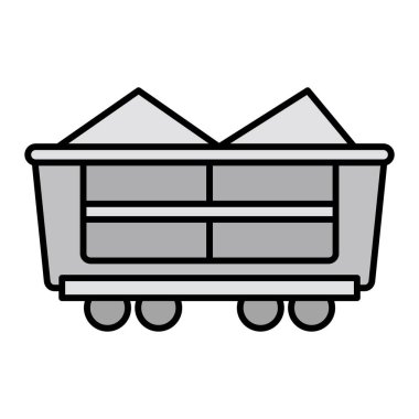 Taşıyıcı ikon vektörü. İnce çizgi işareti. izole edilmiş sınır sembolü çizimi