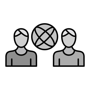 İnsan simgesinin vektör illüstrasyonu