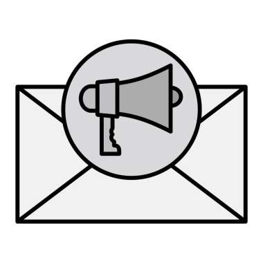 ileti ikonu vektör illüstrasyonu