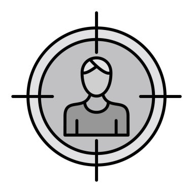 hedef simge vektör illüstrasyonu