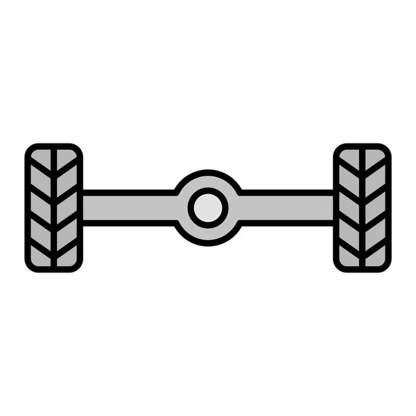 Autoräder Web Symbol Einfache Illustration — Stockvektor