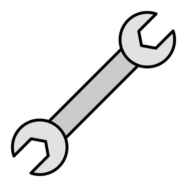 Wrench Web Icon Simple Illustration — Stock Vector