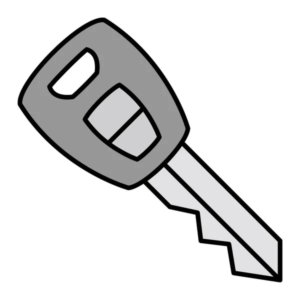 Auto Schlüssel Symbol Vektor Illustration — Stockvektor