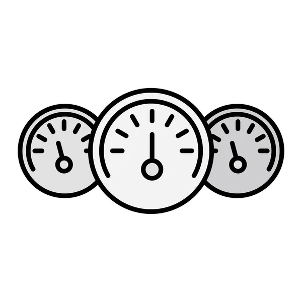 Car Dashboard Icon Outline Illustration Web — стоковый вектор