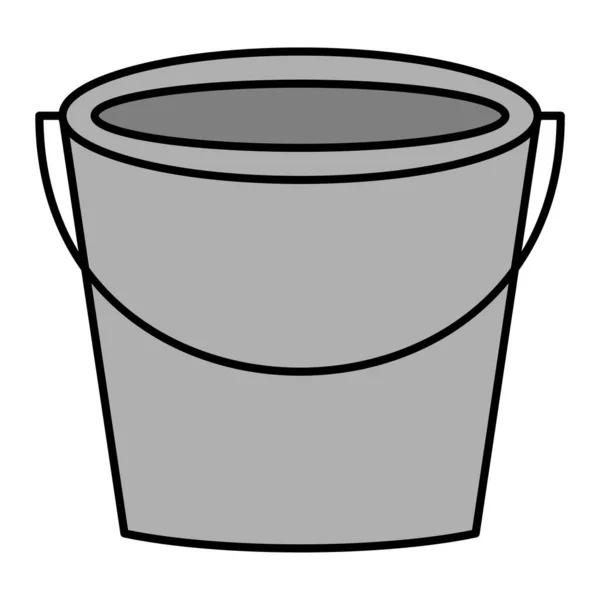 Bucket Icon Simple Illustration Web — Stock Vector
