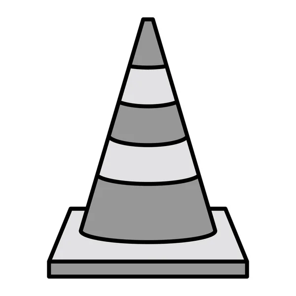 Traffic Cone Icon Isometric Vector Illustration — Vector de stock