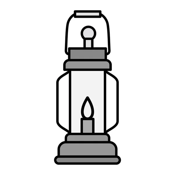 Oil Lamp Icon Outline Illustration Candle Vector Icons Web — Stockvektor