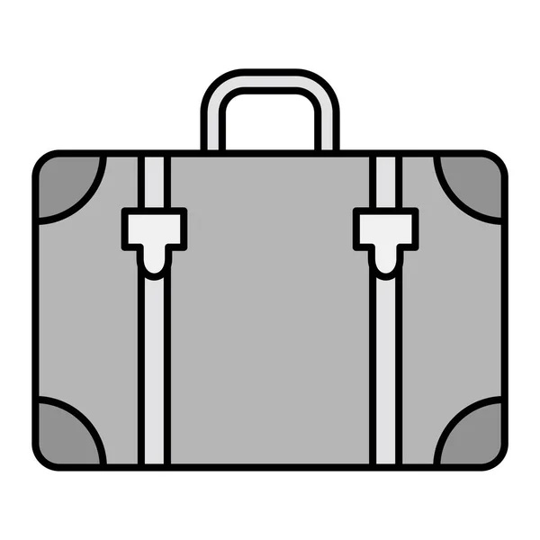 Een Koffer Icoon Schets Illustratie Van Bagage Vector Bagage Thema — Stockvector