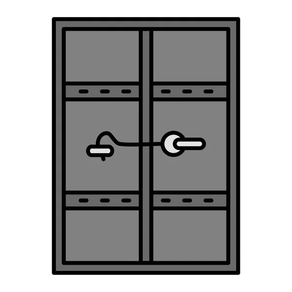 ドアのアイコンベクトルイラスト — ストックベクタ