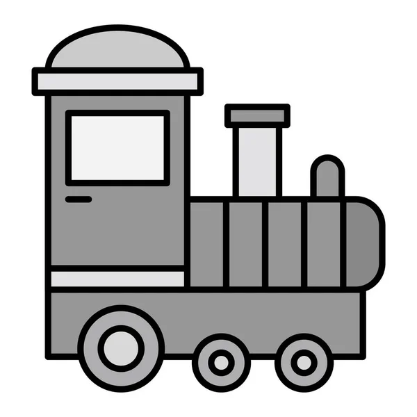 Toy Train Icon Vector Illustration — стоковый вектор