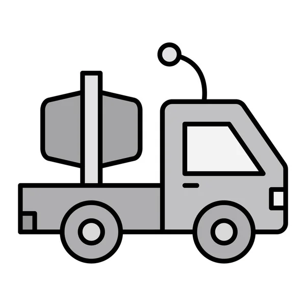 Camión Juguete Icono Web Ilustración Simple — Vector de stock